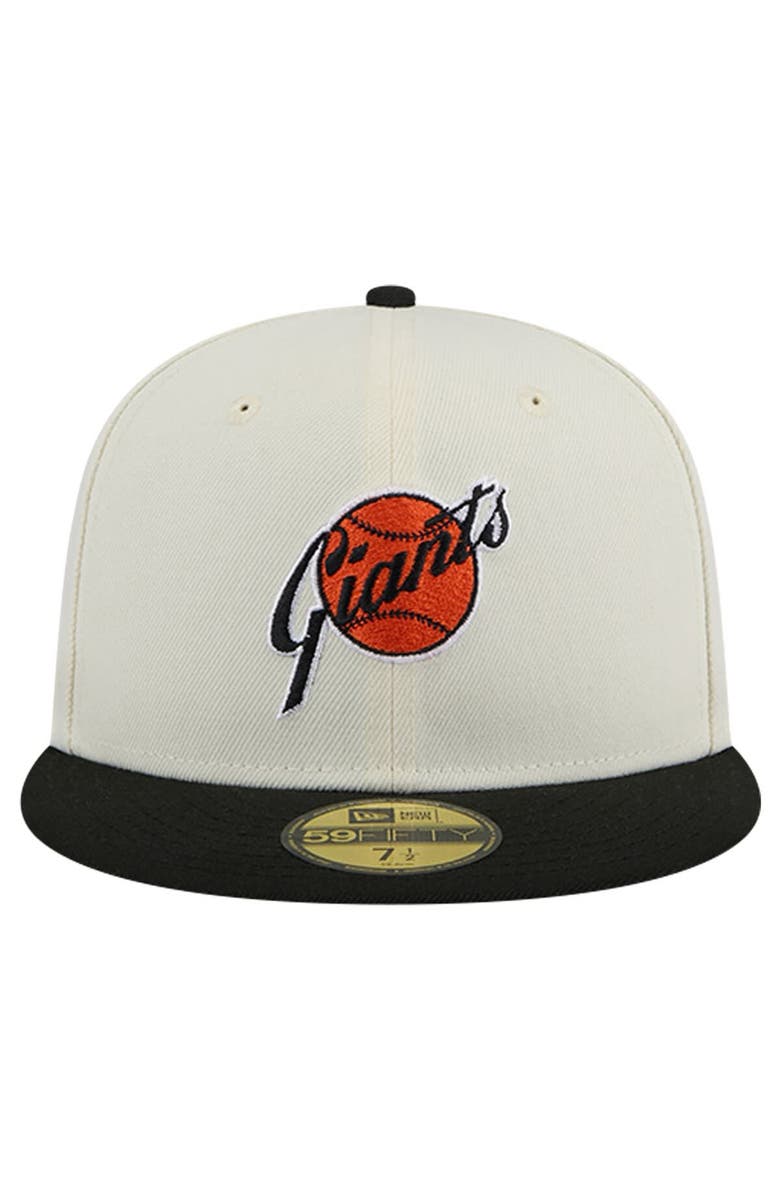 New Era Men's New Era White San Francisco Giants Cooperstown Collection Alternate Chrome 59FIFTY Fitted Hat, Alternate, color, White
