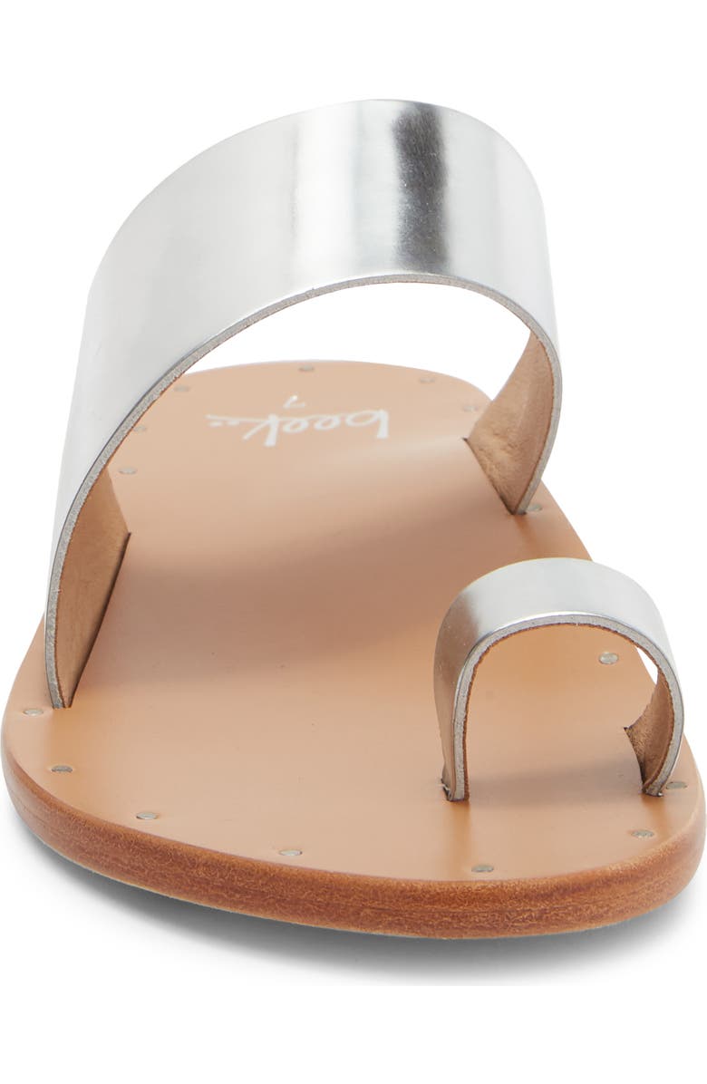 Beek Finch Toe Loop Sandal, Alternate, color, High Shine Silver