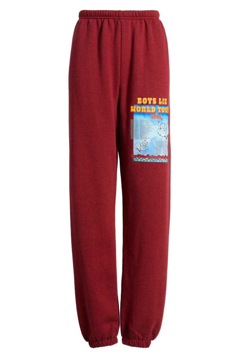 Wolrd Tour Round 2 Kimmy Graphic Sweatpants, Alternate, color, RED