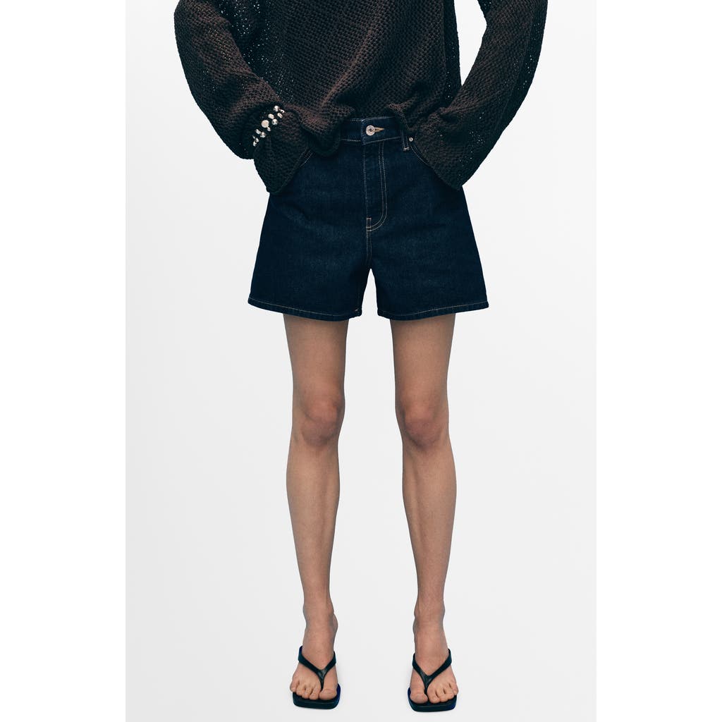 Mango Zoey High Waist Denim Shorts