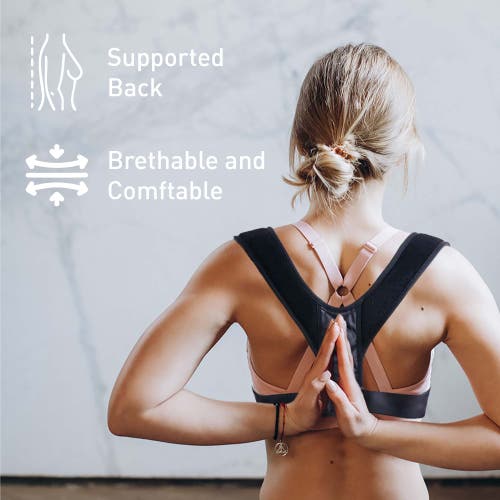 Pursonic Shiatsu Heating Neck & Back Massager + Adjustable Posture Corrector Bundle Deep Tissue Mass