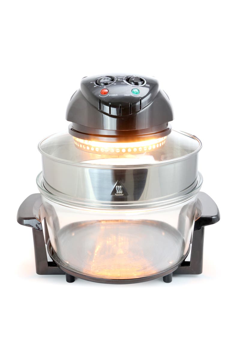 Megachef Multipurpose Countertop Halogen Oven Air Fryer/Rotisserie/Roaster, Alternate, color, Black