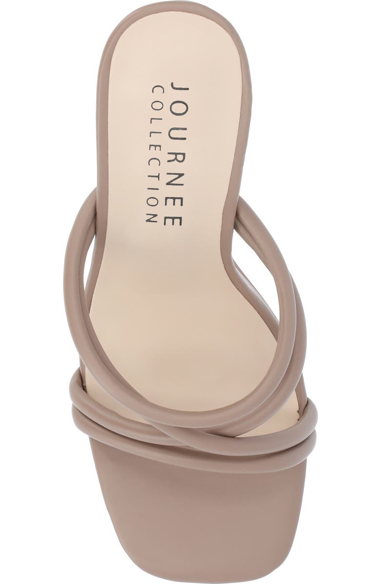 Journee Collection Louisse Sandal, Alternate, color, Taupe