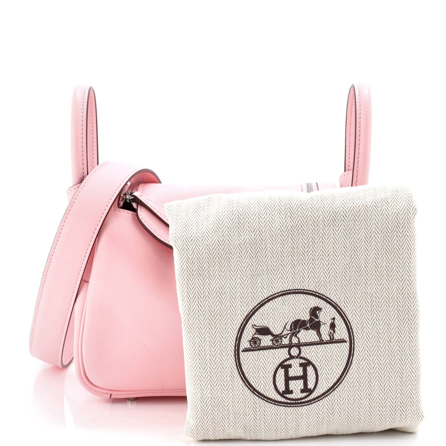 Pre-Owned Hermes Lindy Bag Swift Mini, Alternate, color, Rose Sakura