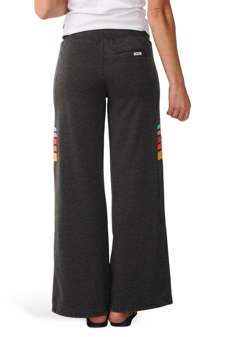 Surf Revival Wide Leg Fleece Pants, Alternate, color, WASHED BLACK