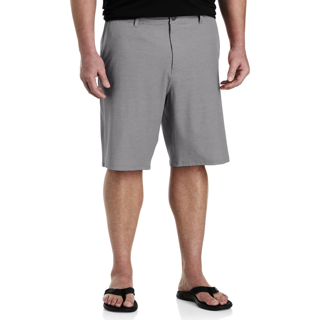 O'neill Big & Tall Reserve Light Check Hybrid Shorts In Graphite