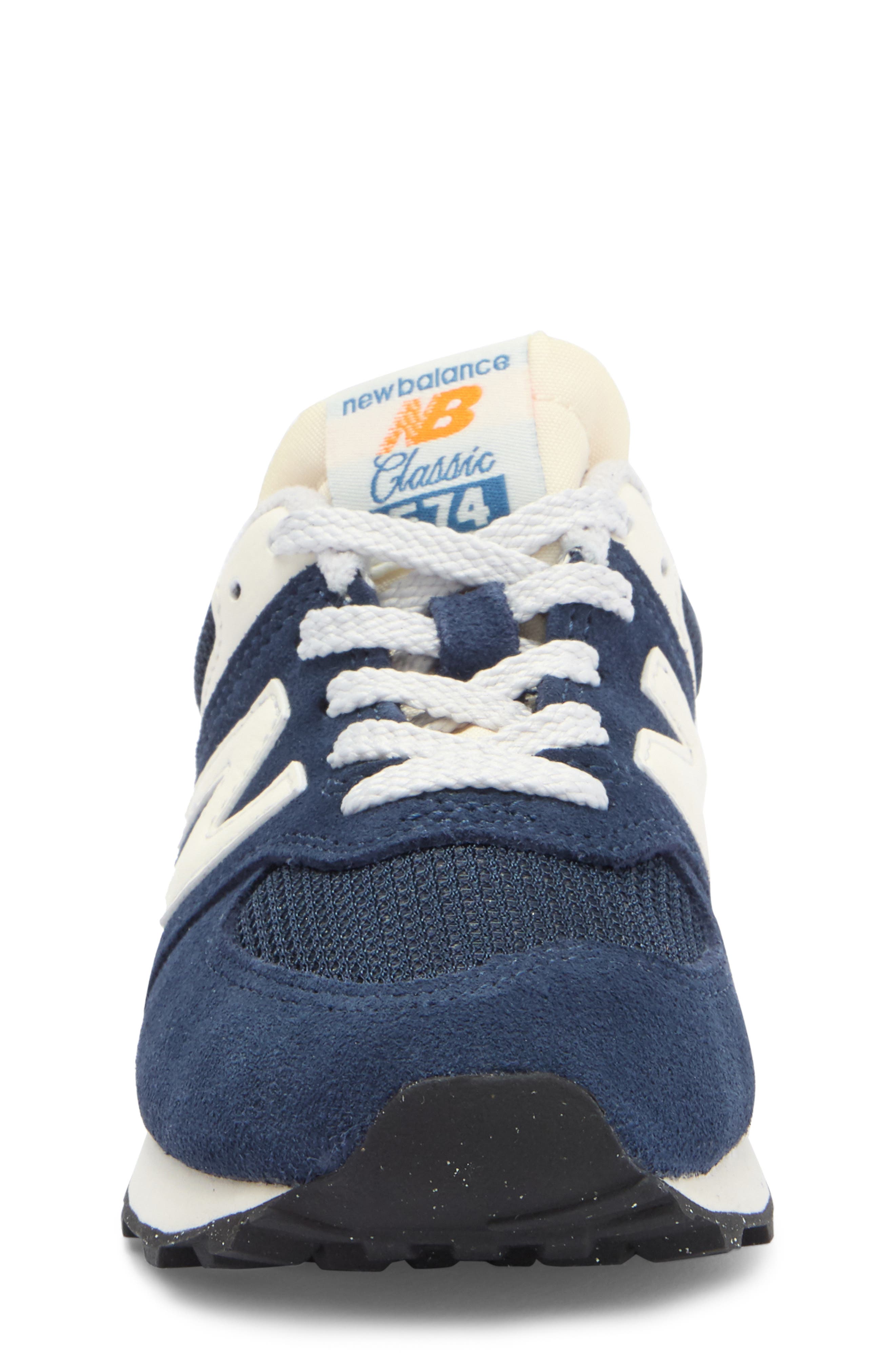 New Balance Kids' 574 Classic Sneaker, Alternate, color, Nb Navy/ Blast Red