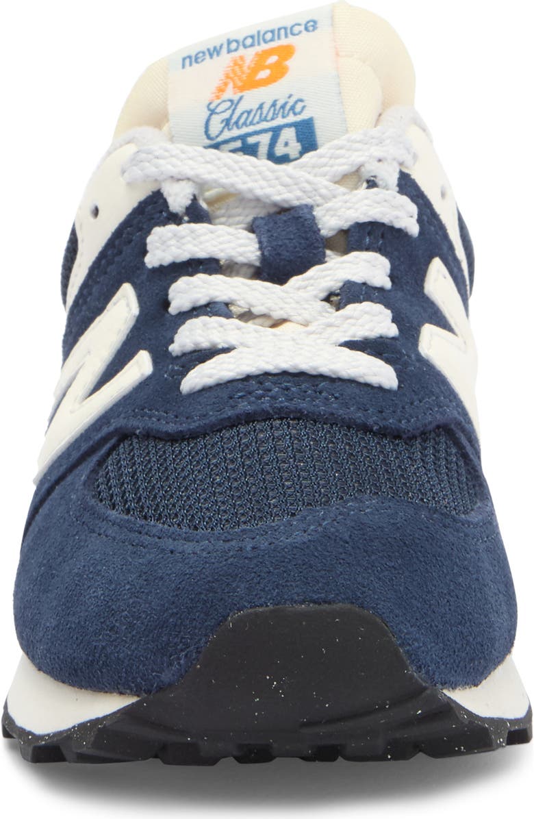 New Balance Kids' 574 Classic Sneaker, Alternate, color, Nb Navy/ Blast Red