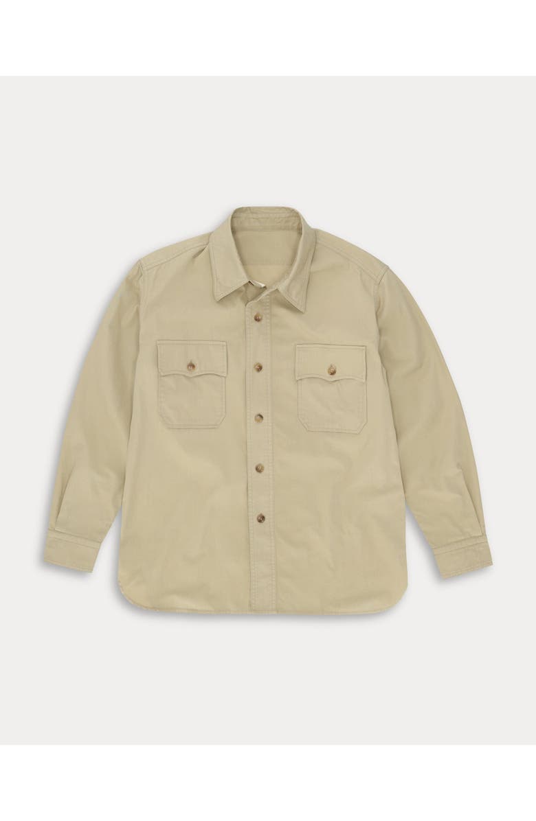 Fortela CPO 2.0 Cotton Drill Overshirt, Main, color, Beige
