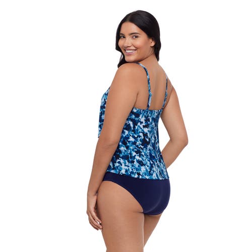 Trimshaper Ronnie 2 Tier Ruffle Tankini Swimsuit Top