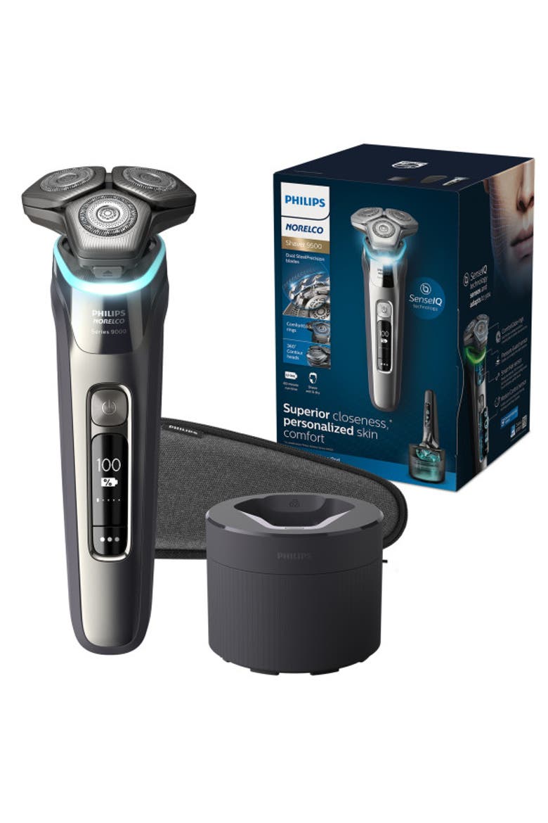 9500 Rechargeable Wet & Dry Electric Shaver, Alternate, color, Silver