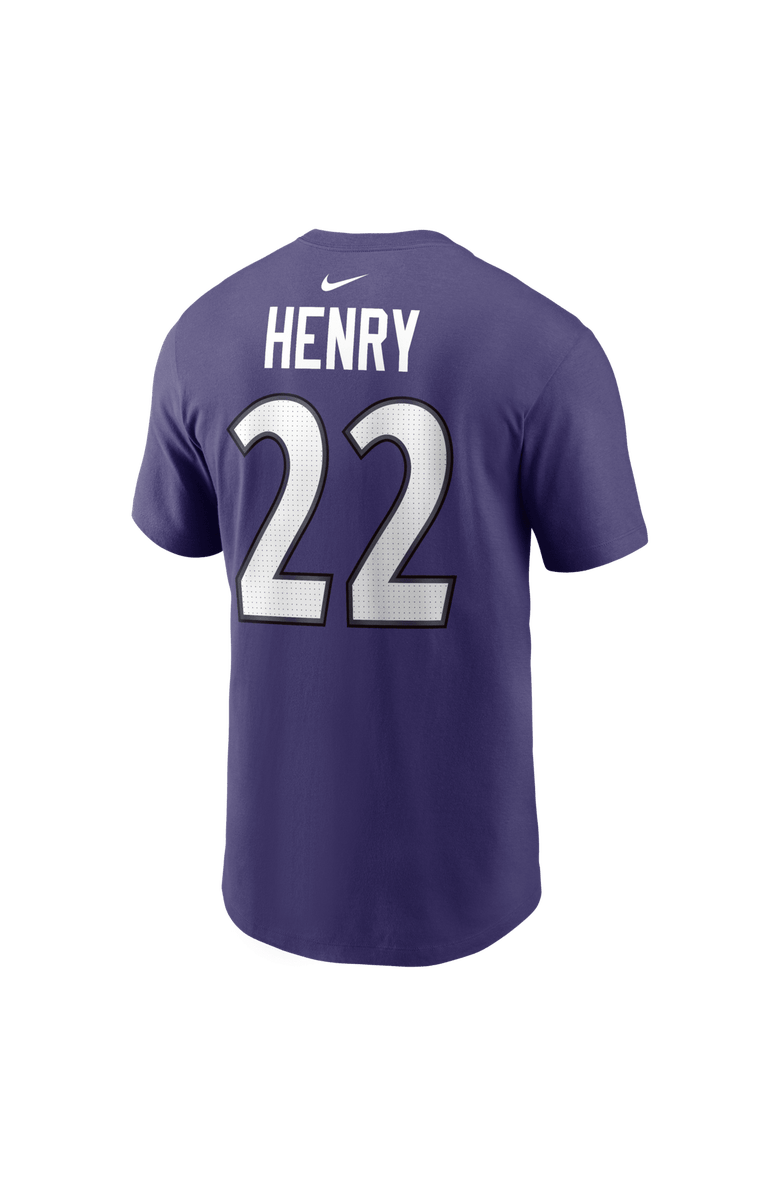 Nike Men's Nike Derrick Henry Purple Baltimore Ravens Name & Number T-Shirt, Alternate, color, Purple