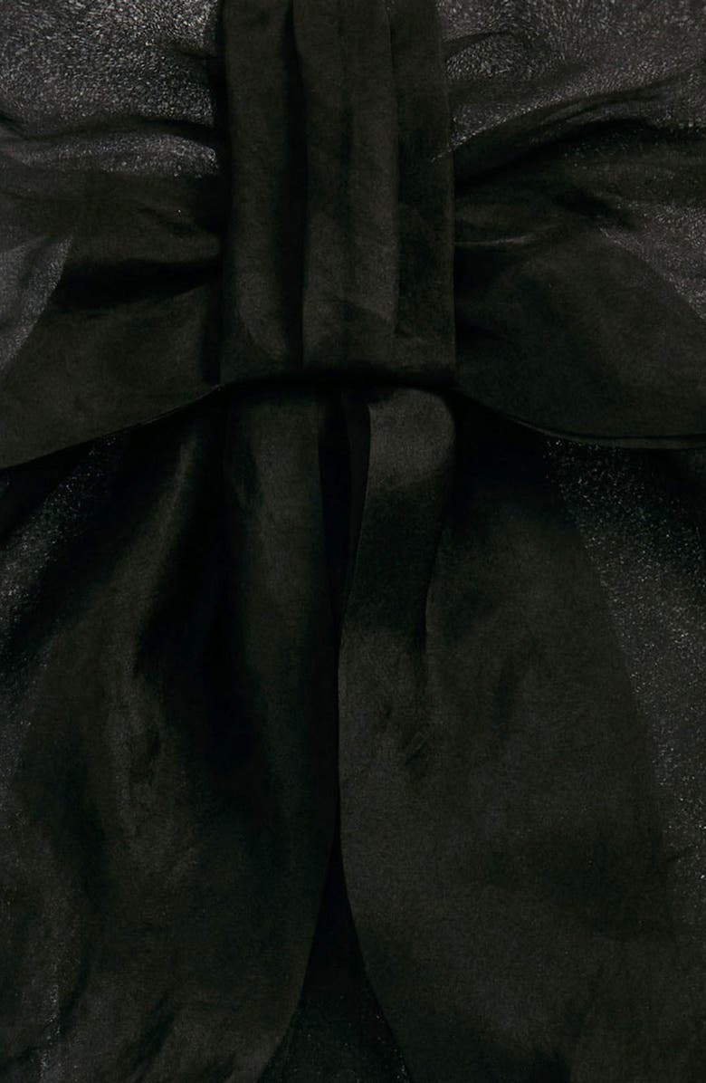 Bode Sheer Silk Organza Bevel Bow Barrette, Alternate, color,