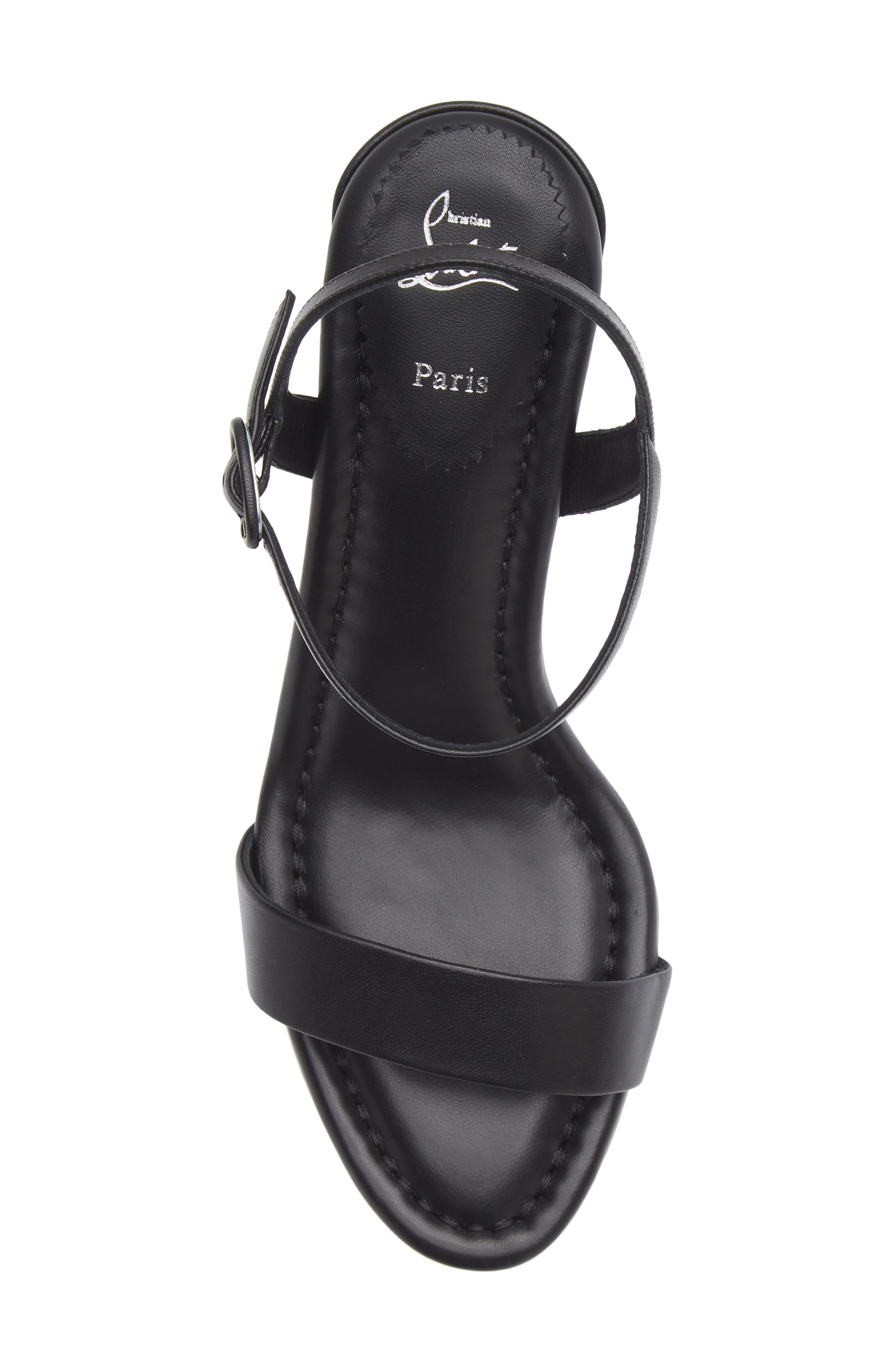 Christian Louboutin Miss Jane Sandal, Alternate, color, B439 Black/ Lin Black