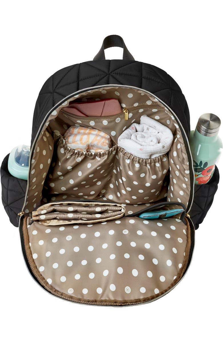 TWELVElittle Companion Quilted Nylon Diaper Backpack, Alternate, color,
