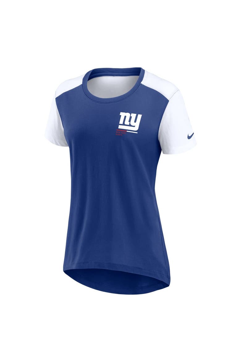 Women's Nike  Royal New York Giants Performance Fashion T-Shirt, Alternate, color, Royal