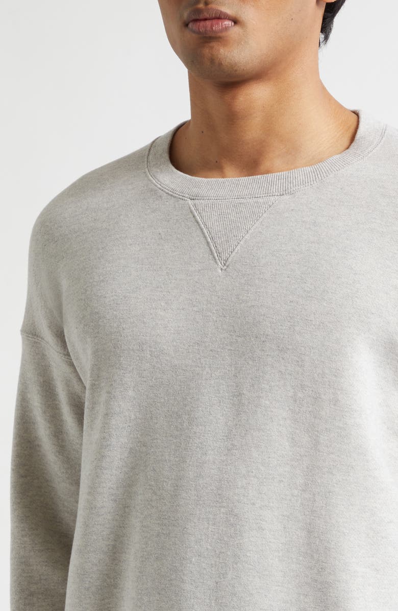 VISVIM Jumbo Fine Wool & Cotton Sweatshirt, Alternate, color, Grey