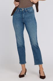 NYDJ Marilyn High Waist Ankle Straight Leg Jeans