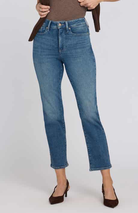 Marilyn High Waist Ankle Straight Leg Jeans