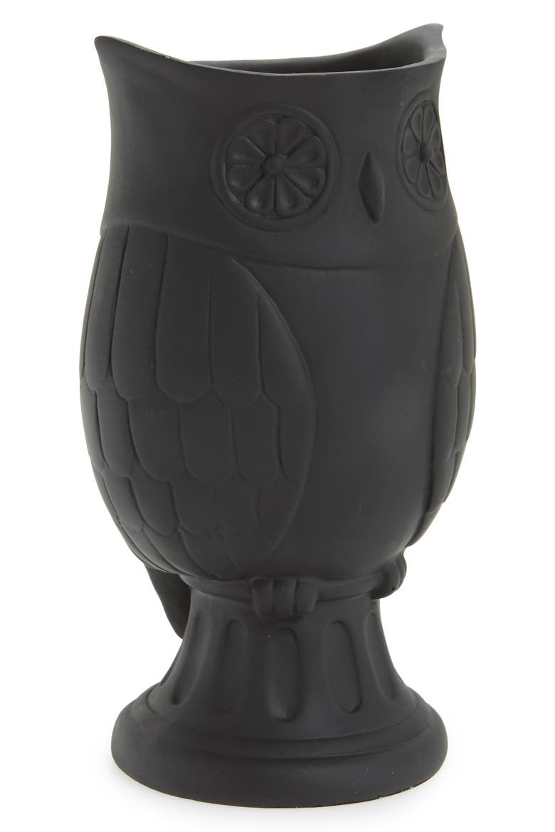 Owl Vase, Main, color, BLACK