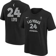 Nike Youth Nike Jewell Loyd Black Las Vegas Aces Explorer Edition Name & Number T-Shirt