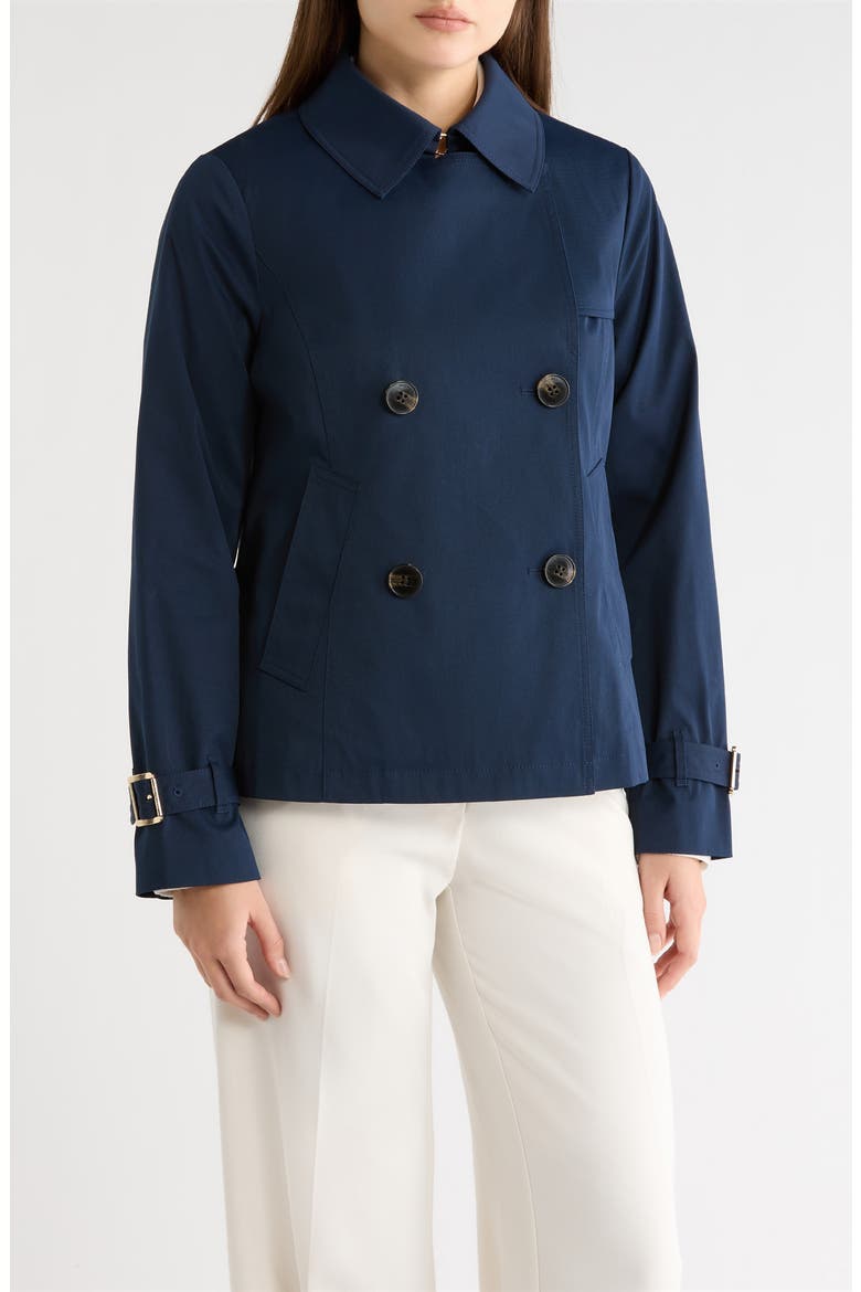 Short Trench Coat, Main, color, MIDNIGHT