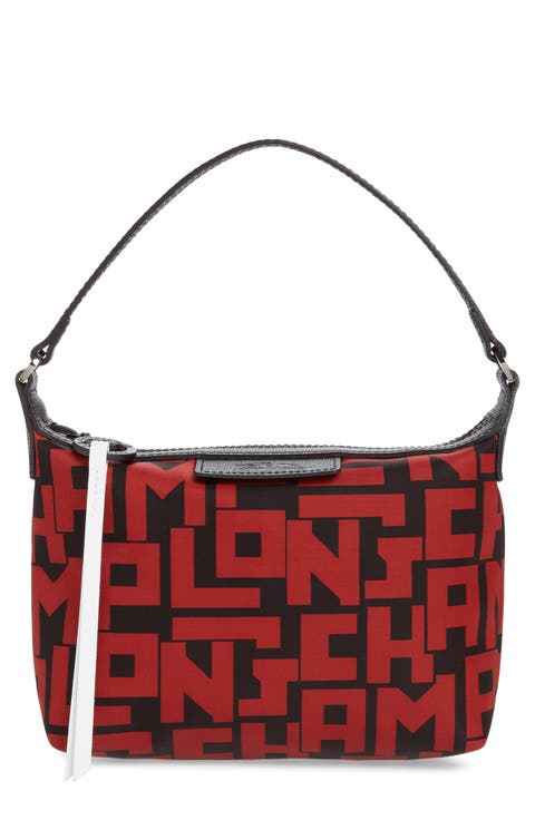 Lonchamp Mini Le Pliage Logo Nylon Shoulder Bag