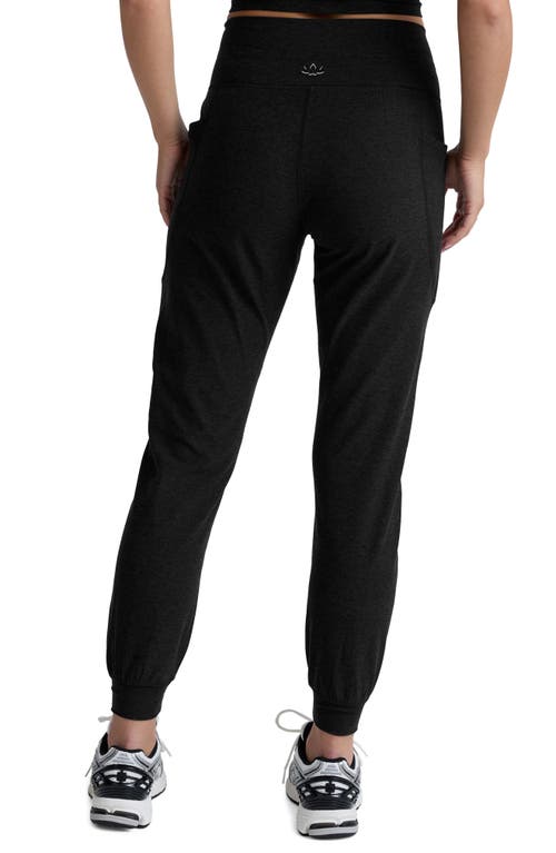 Beyond Yoga Go Pocket Space Dye Joggers In Black