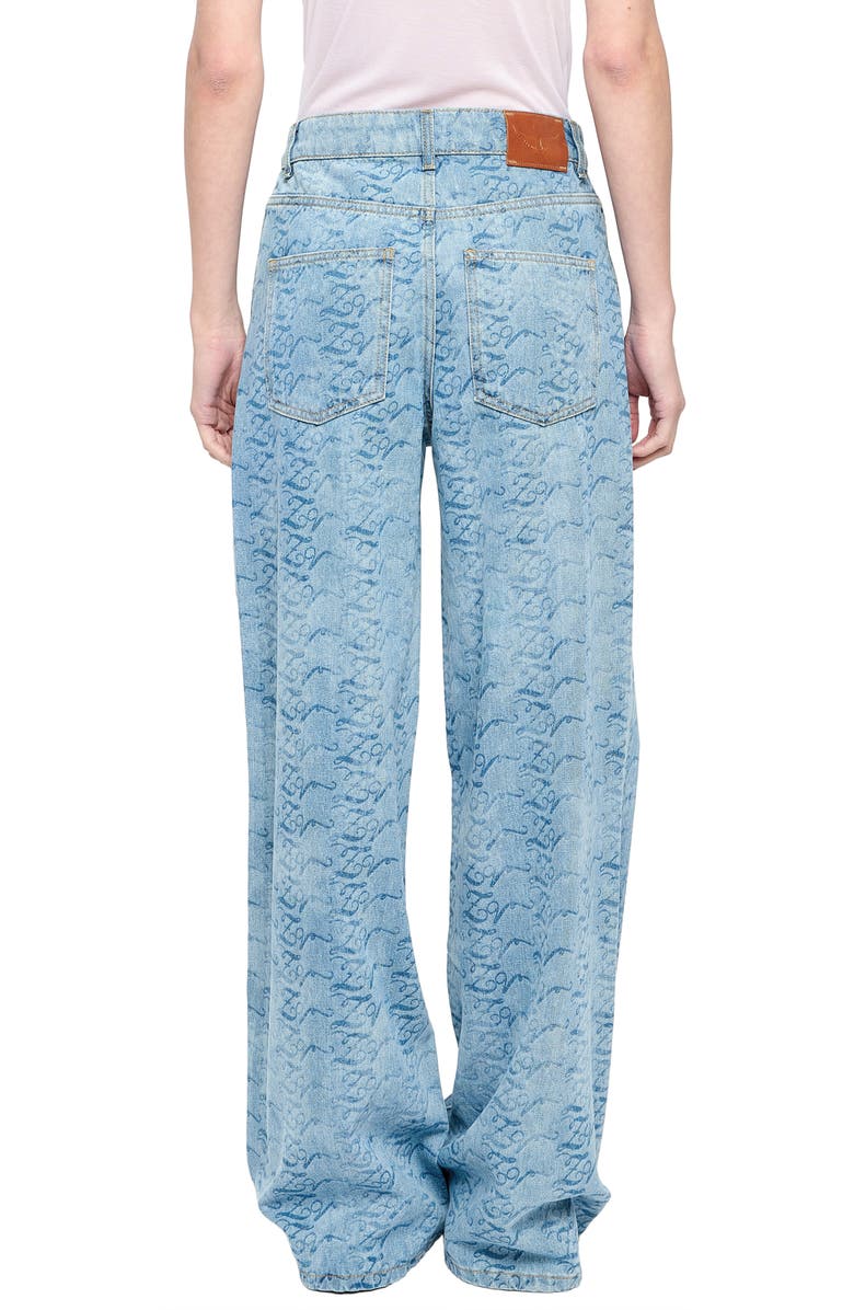 Zadig & Voltaire Eli Wide Leg Jeans, Alternate, color, Light Blue