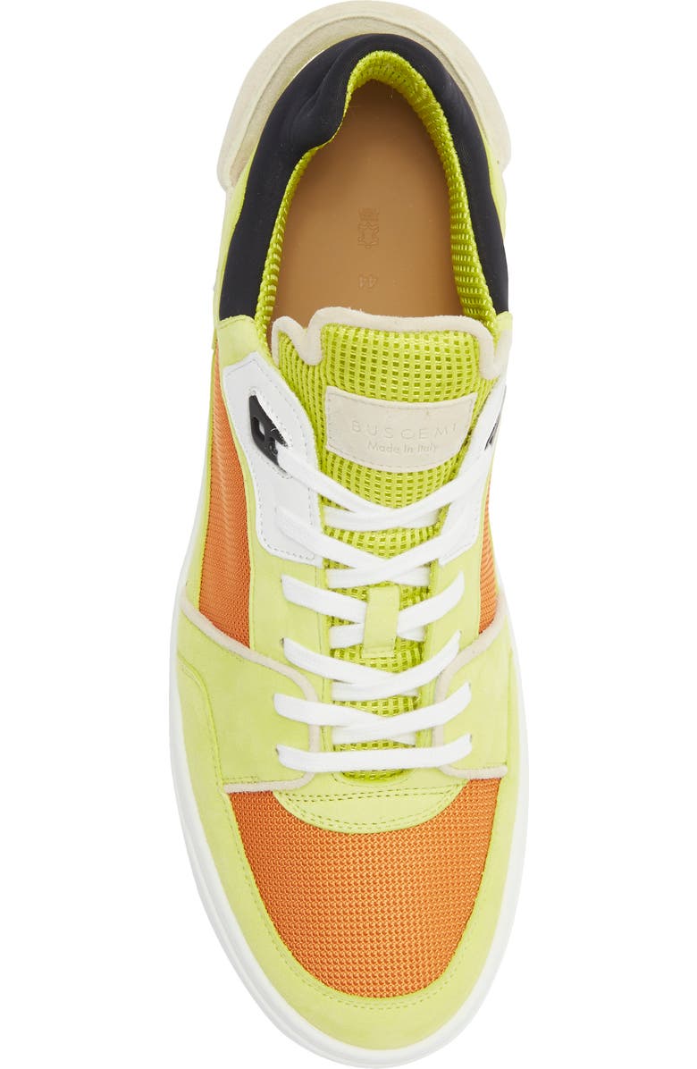 Buscemi Gender Inclusive The New Basket High Top Sneaker, Alternate, color, Orange/ Neon
