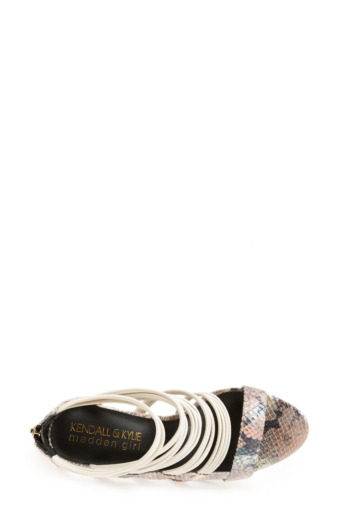 KENDALL + KYLIE Madden Girl 'Danila' Cage Sandal, Alternate, color, NUDE