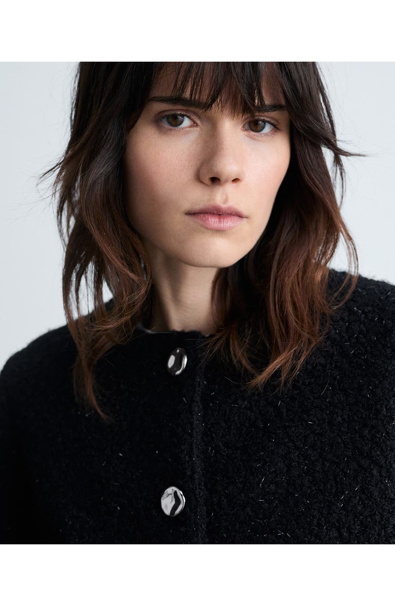 MANGO Bouclè Tweed Jacket, Alternate, color, 