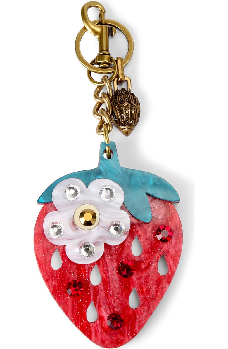 Kurt Geiger London Strawberry Bag Charm, Main, color,