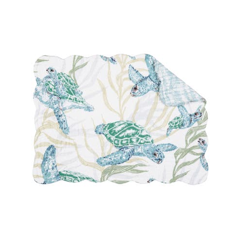 Cape Canaveral Reversible Washable Set of 6 Placemats 13" x 19"