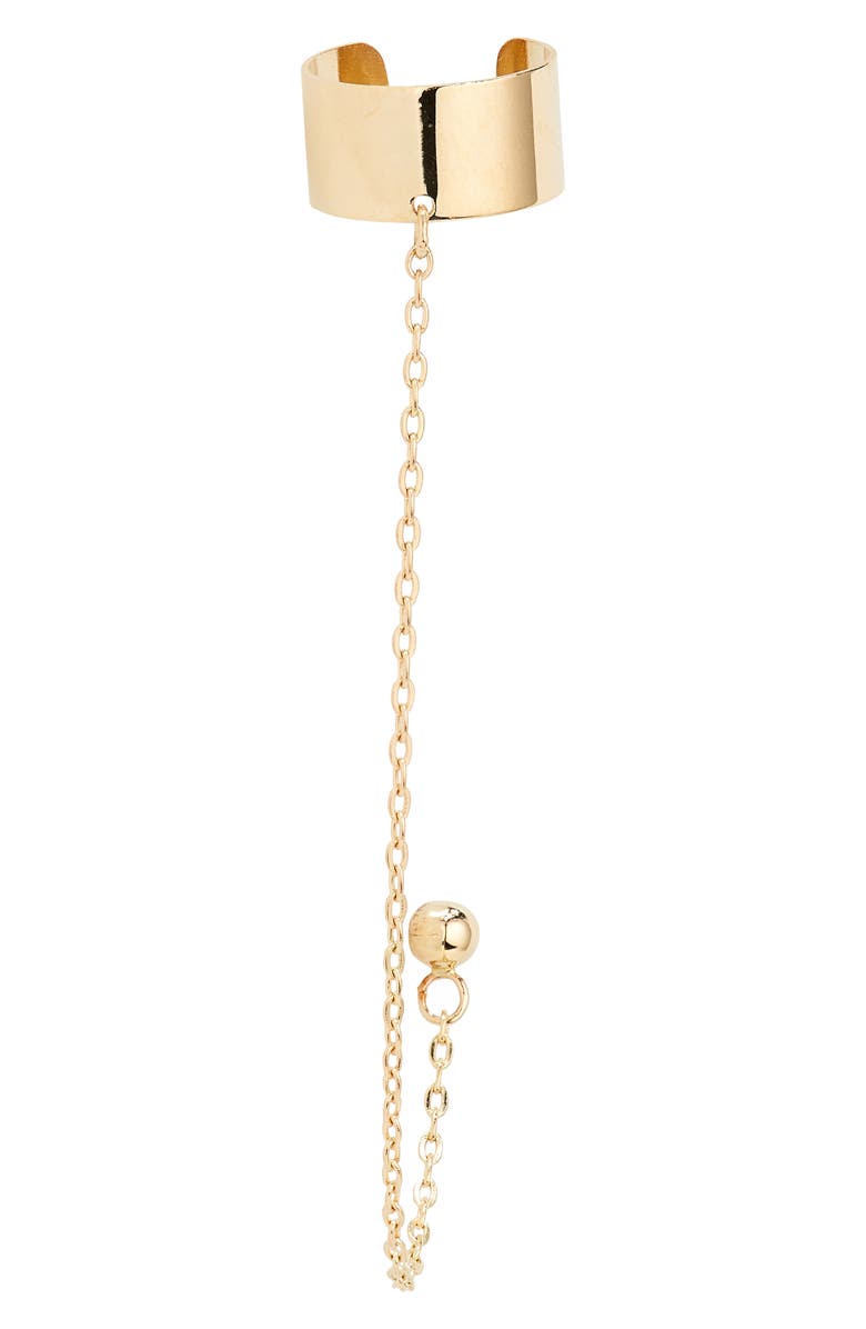 Bony Levy Mykonos 14K Gold Ear Cuff & Stud, Alternate, color,