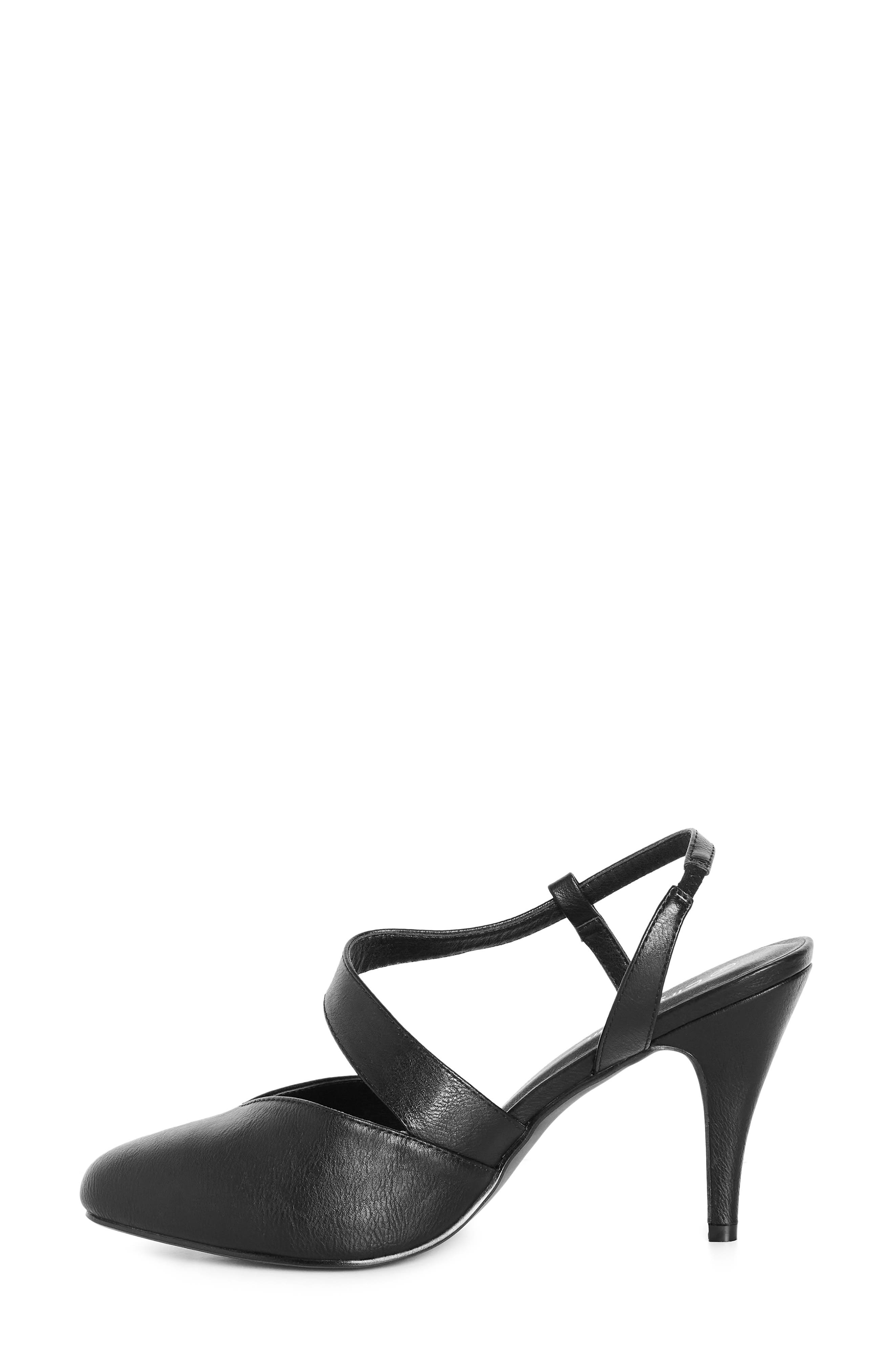 City Chic Helen Slingback Pump, Alternate, color, Black