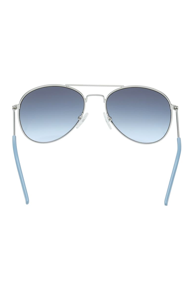 Kids' Navigator Sunglasses, Alternate, color, SHINY LIGHT NICKELTIN / BLUE