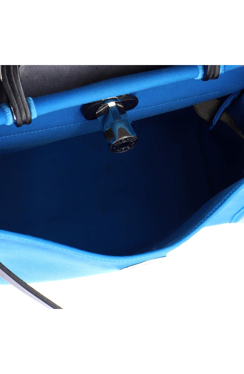 Pre-Owned Hermes Herbag Zip Leather and Toile 31, Alternate, color, Bleu Zanzibar