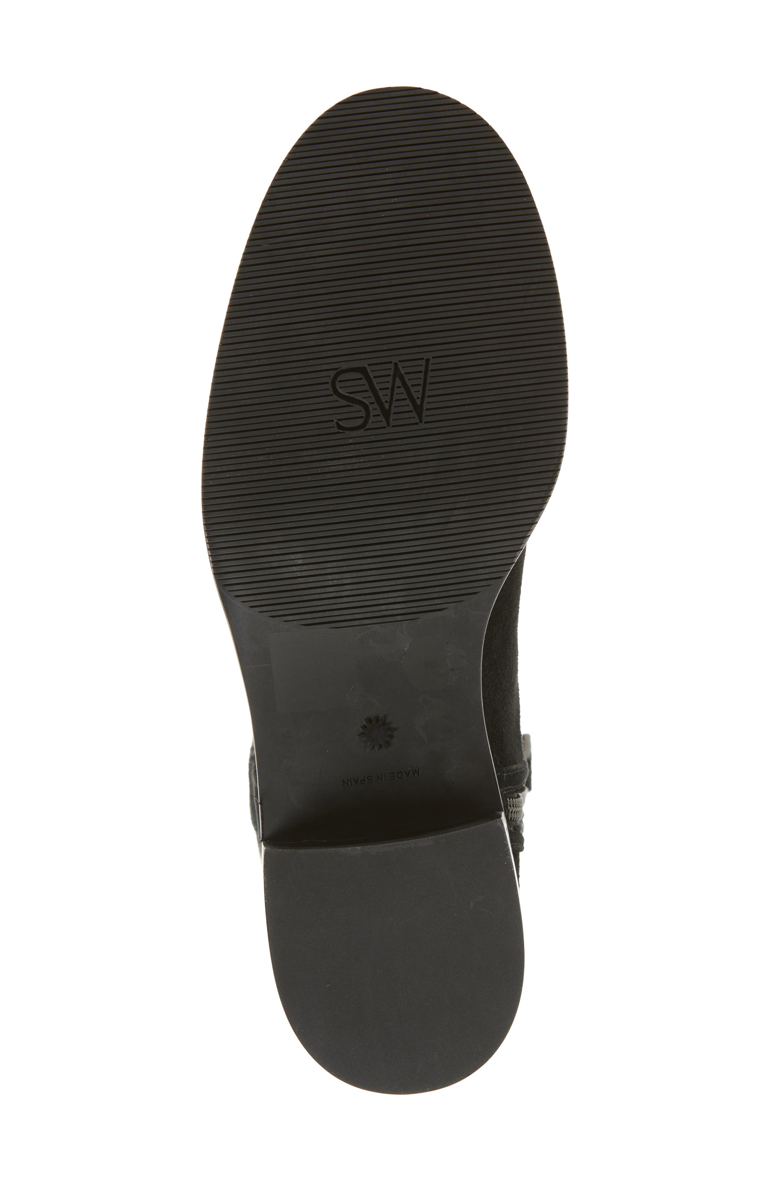 Stuart Weitzman Lenora Knee High Boot, Alternate, color, Black Suede