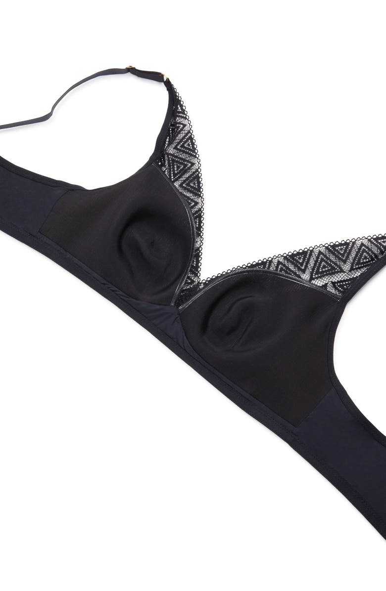 Hanro Clia Triangle Lace Bralette, Alternate, color, 