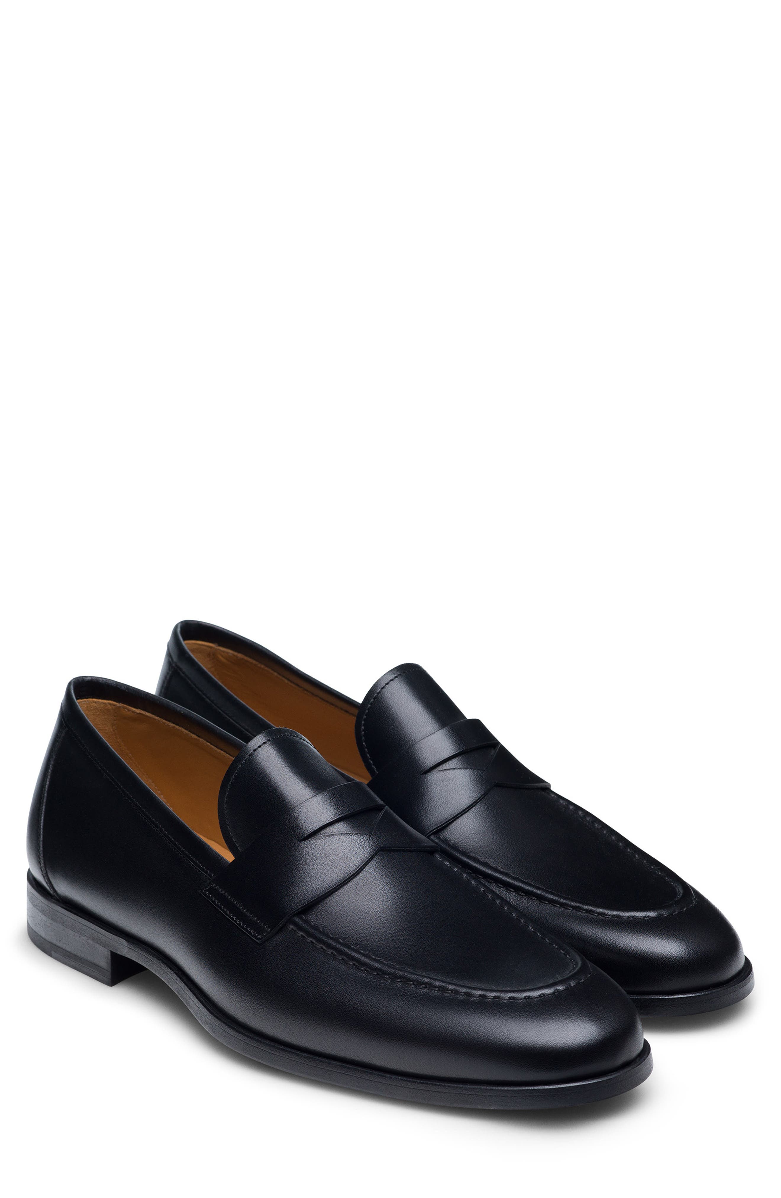 Magnanni Magico Penny Loafer, Main, color, Black