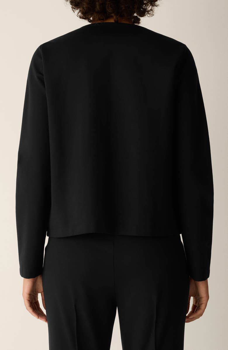 Eileen Fisher Double Knit Jacket, Alternate, color, Black