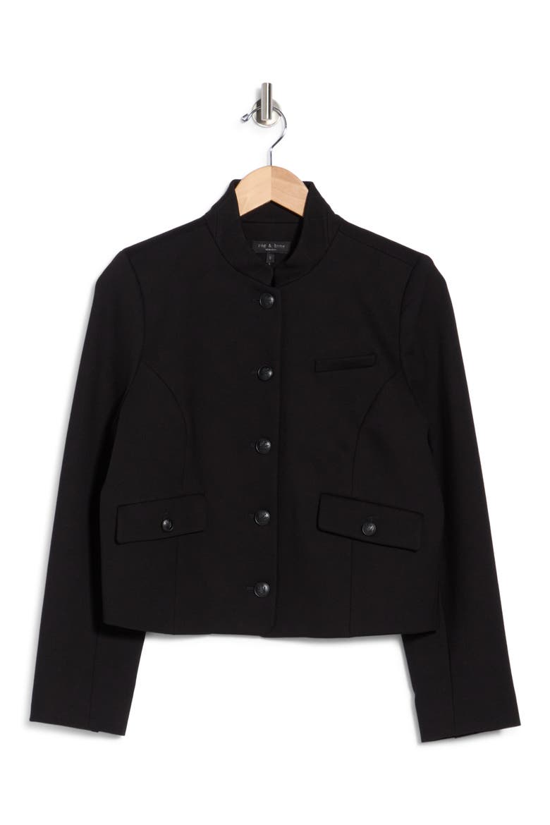 Cole Ponte Blazer, Main, color, BLACK