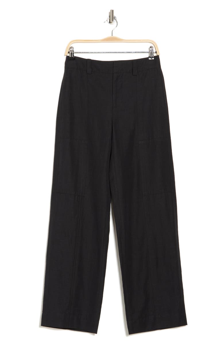 Vince Drop Waist Utility Wide Leg Pants, Alternate, color, Black