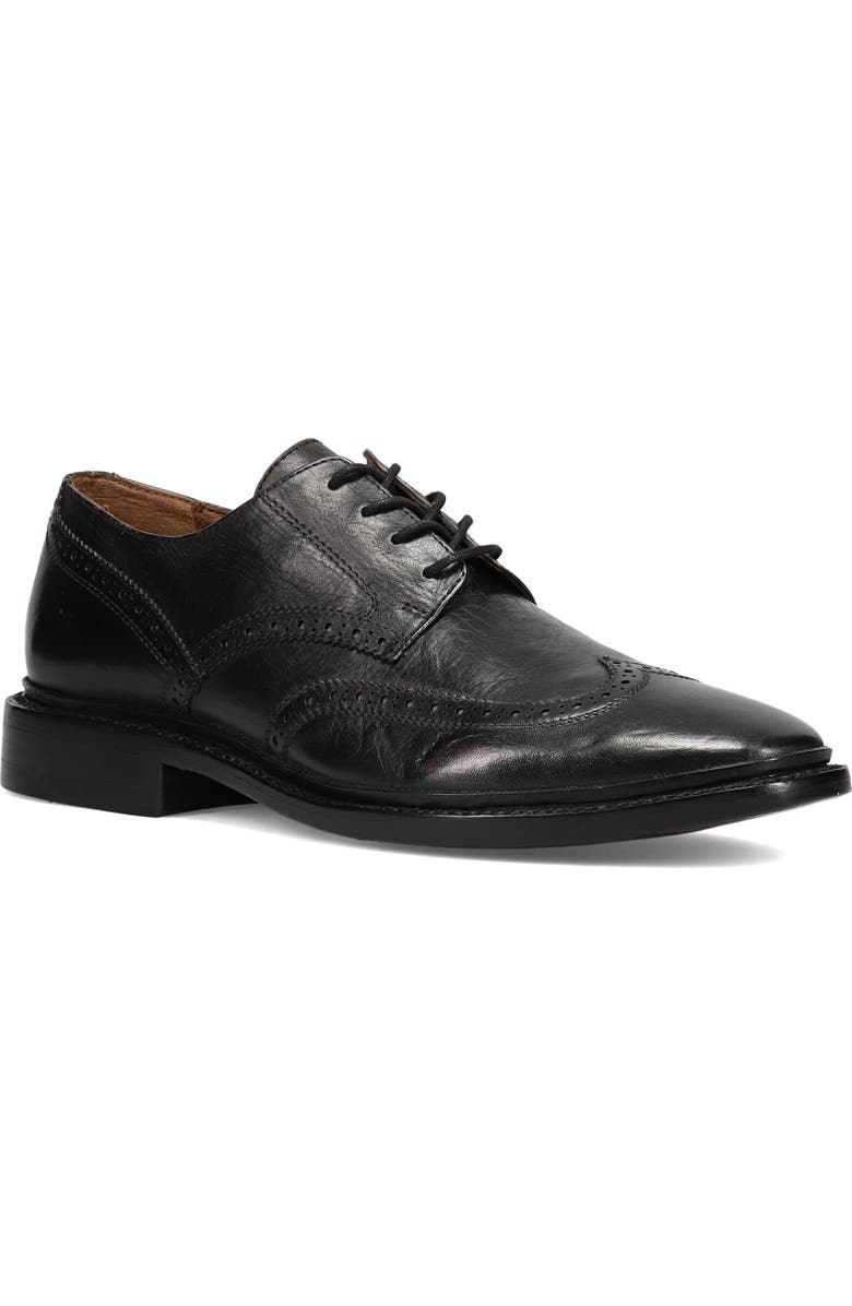 Frye Paul Wingtip Derby, Main, color, Black Laredo Leather