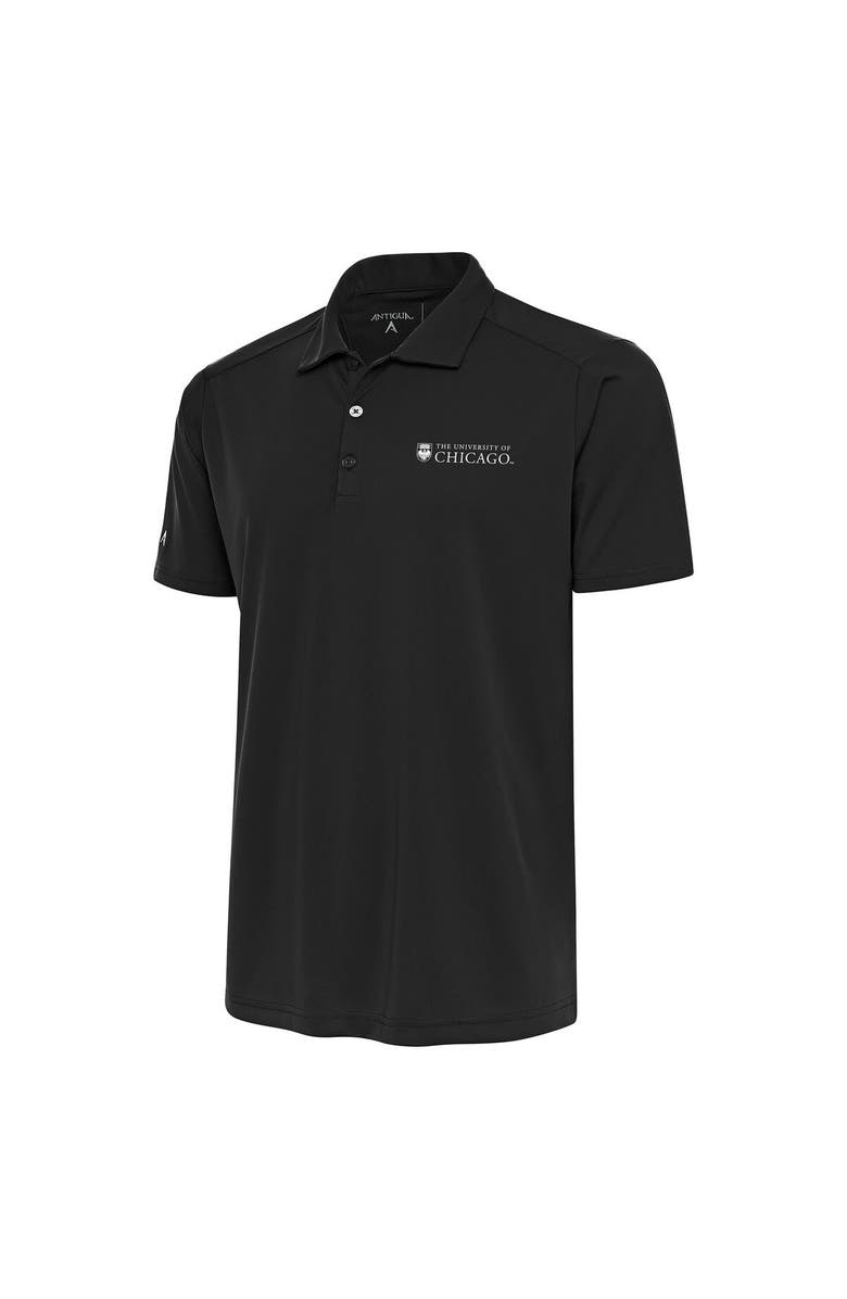 ANTIGUA Men's Antigua Charcoal UChicago Maroons Tribute Polo, Main, color,