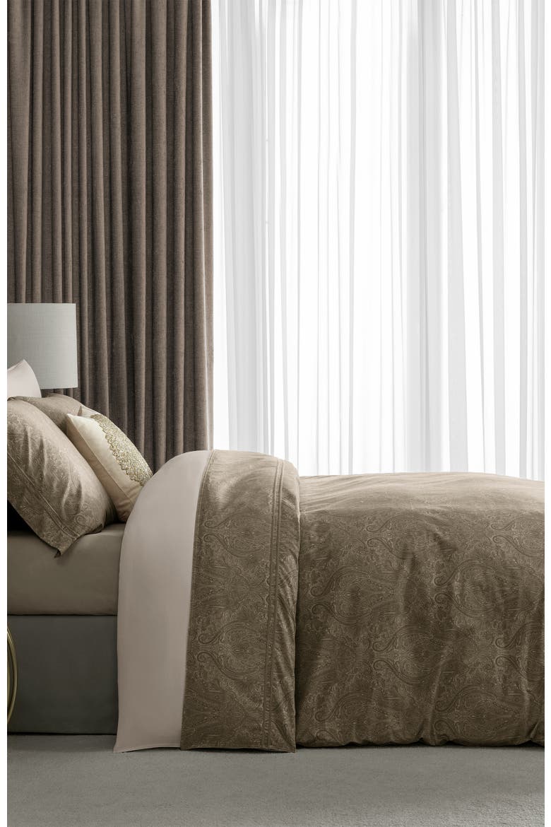 Lavigne duvet cover, Alternate, color, Brown