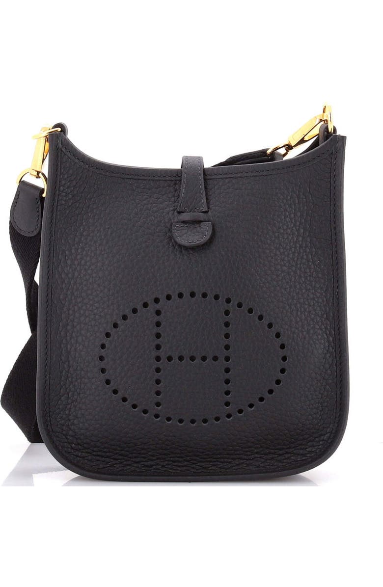 Pre-Owned Hermes Evelyne Bag Gen III Clemence TPM, Main, color, Noir
