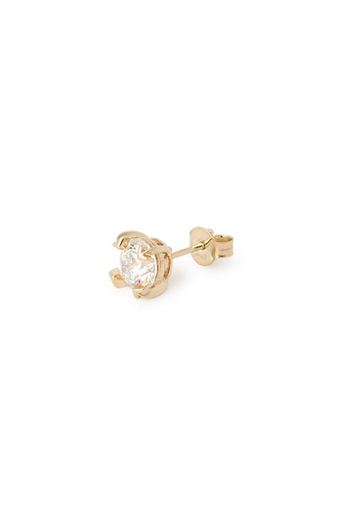 Arrow Diamond Single Stud Earrings