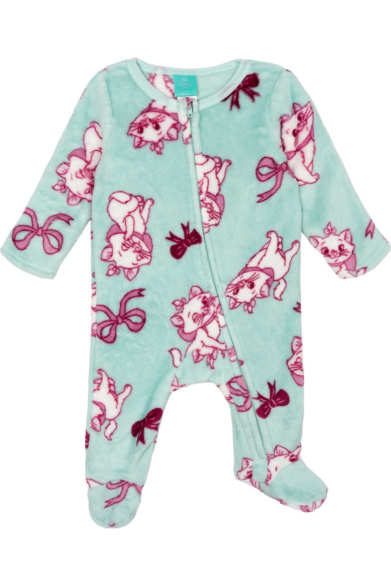 Fleece Footed Sleep N Play (baby), Main, color, Mint Green Marie